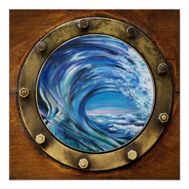 Porthole Wave Poster (Front)