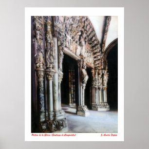 Portico de la Gloria (Santiago de Compostela) Poster