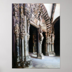 Portico de la Gloria (Santiago de Compostela) Poster