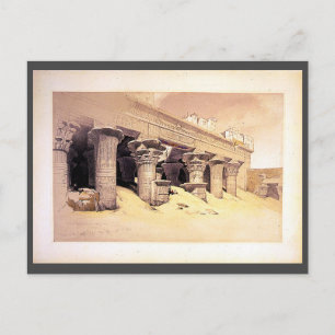Portico of the Temple of Edfou Roberts/Haghe Art Postcard
