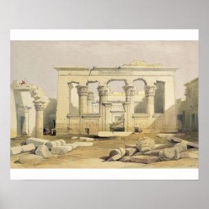 Portico of the Temple of Kalabshah, from "Egypt an Poster