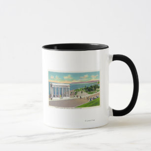 Portico over Plymouth Rock View of Plymouth Mug