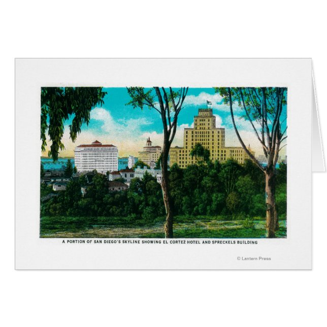 Portion of San Diego's Skyline showing El Corte (Front Horizontal)