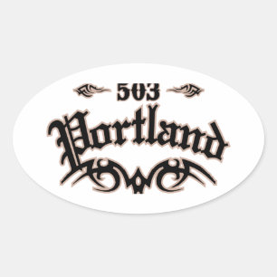 Portland 503 oval sticker