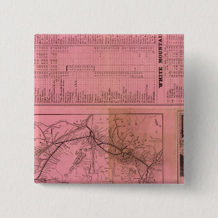 Portland and Ogdensburg Railroad and connections 15 Cm Square Badge