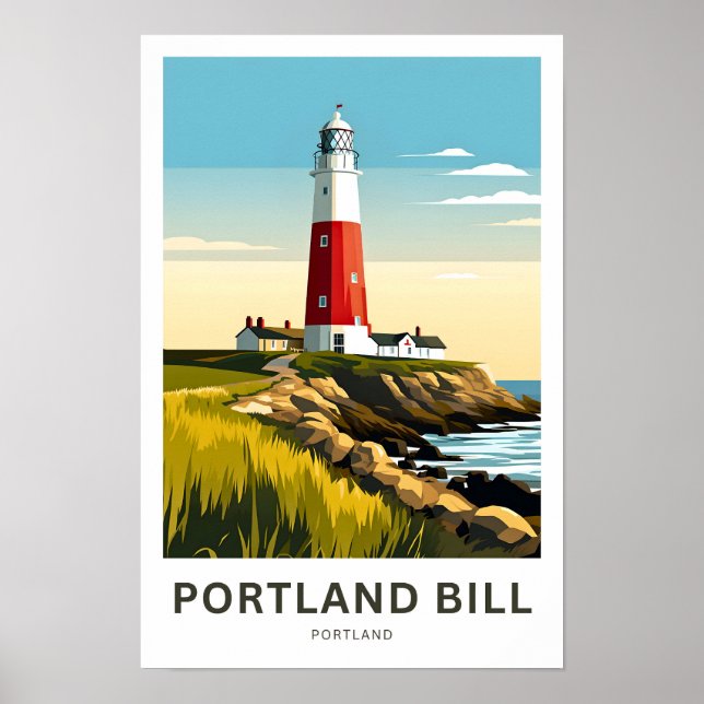 Portland Bill Portland Travel Print (Front)