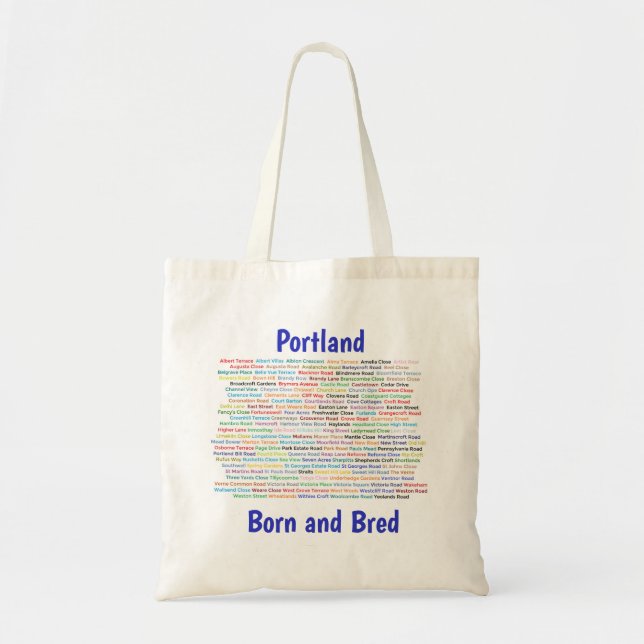 Portland Born and Bred Tote Bag (Front)