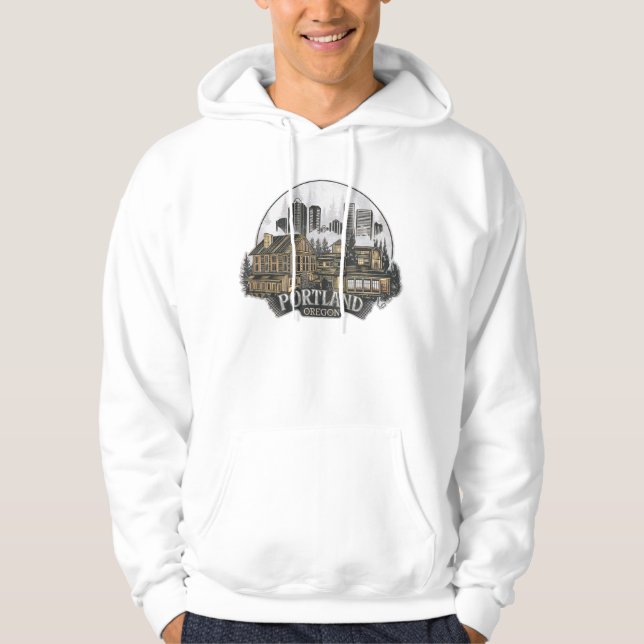 Portland City Oregon USA Hoodie (Front)