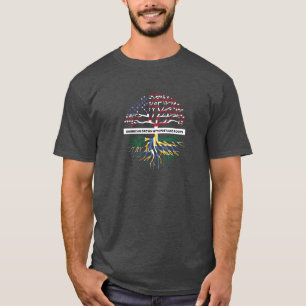 Portland Flag USA American Family Ancestry City re T-Shirt