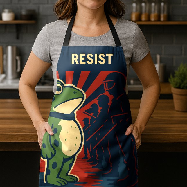 Portland Frog Protest Apron (Creator Uploaded)