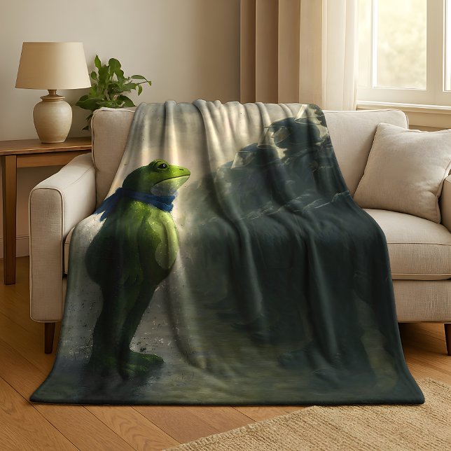 Portland Frog Protest Fleece Blanket (Creator Uploaded)