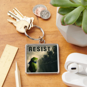 Portland Frog Protest Key Ring