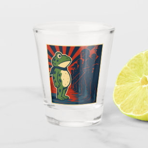 Portland Frog Protest Shot Glass