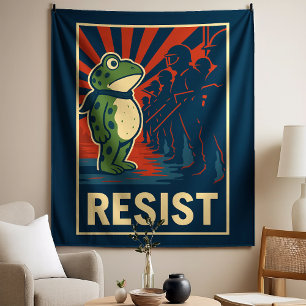 Portland Frog Protest Tapestry