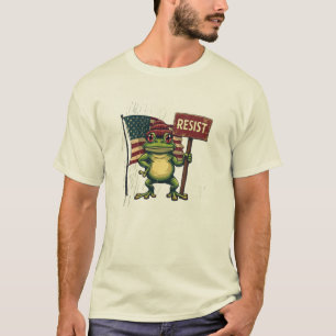 Portland Frog Vintage Political Satire T-Shirt