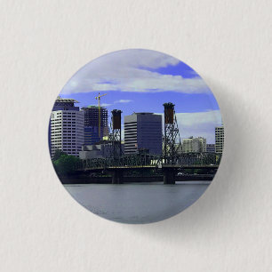 Portland Hawthorne Bridge #1 Button