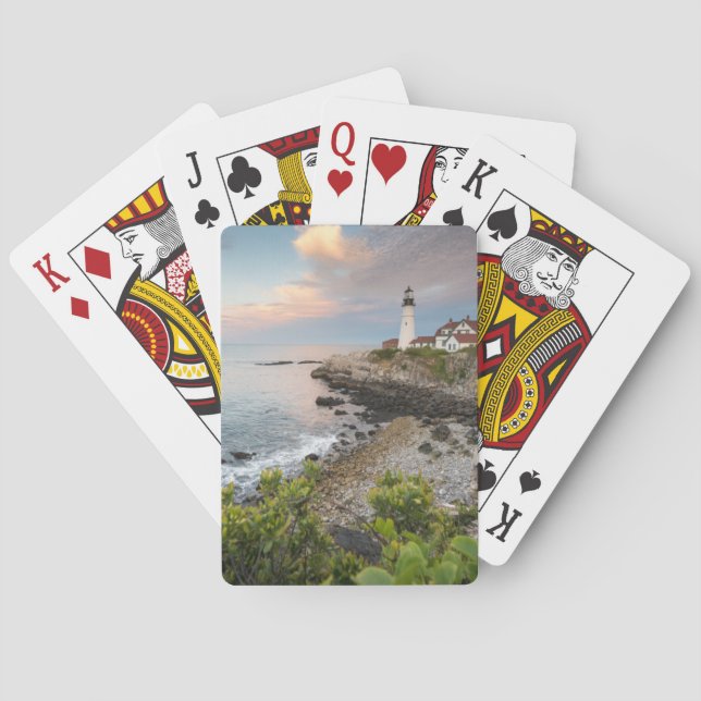 Portland Head Light | Cape Elizabeth, ME Playing Cards (Back)