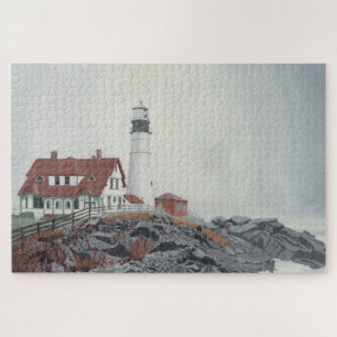 Portland Head Light in Fog 1014pc Puzzle