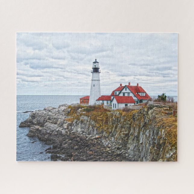 Portland Head Light, Maine Jigsaw Puzzle (Horizontal)