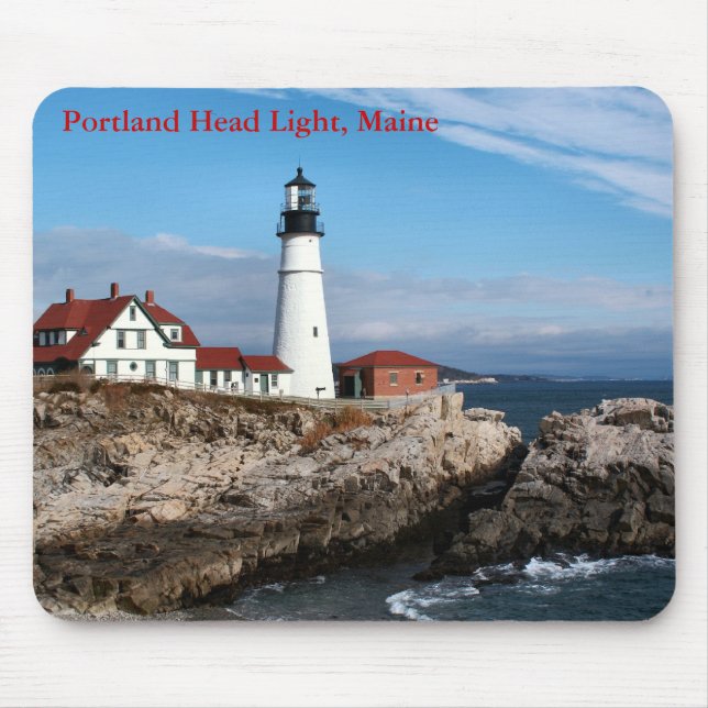 Portland Head Light, Maine mousepad (Front)