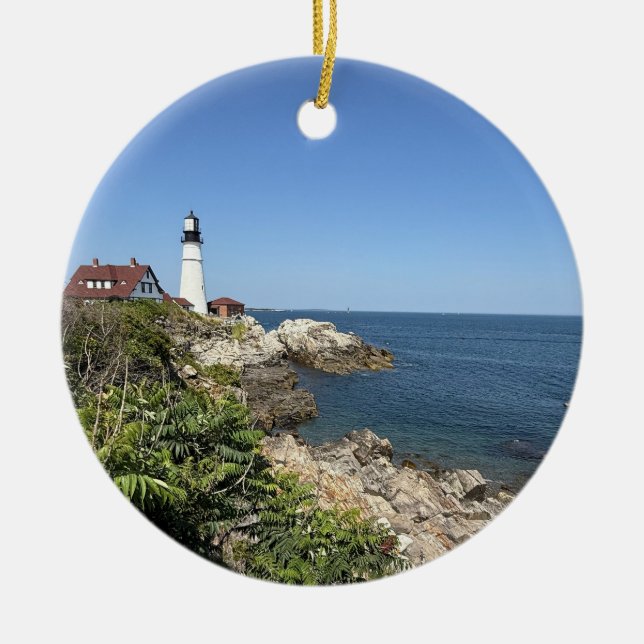 Portland Head Light Ornament (Front)