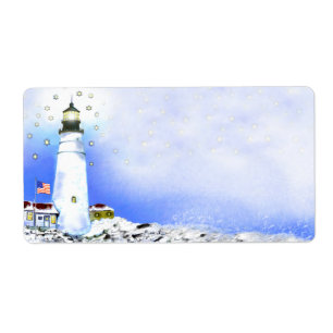 Portland Head Light Shipping Labels