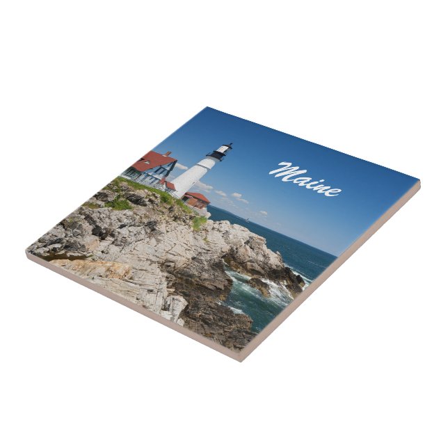 Portland Head Light Tile (Side)