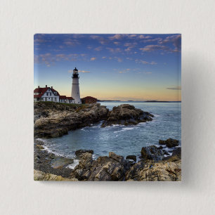 Portland Head Lighthouse 15 Cm Square Badge