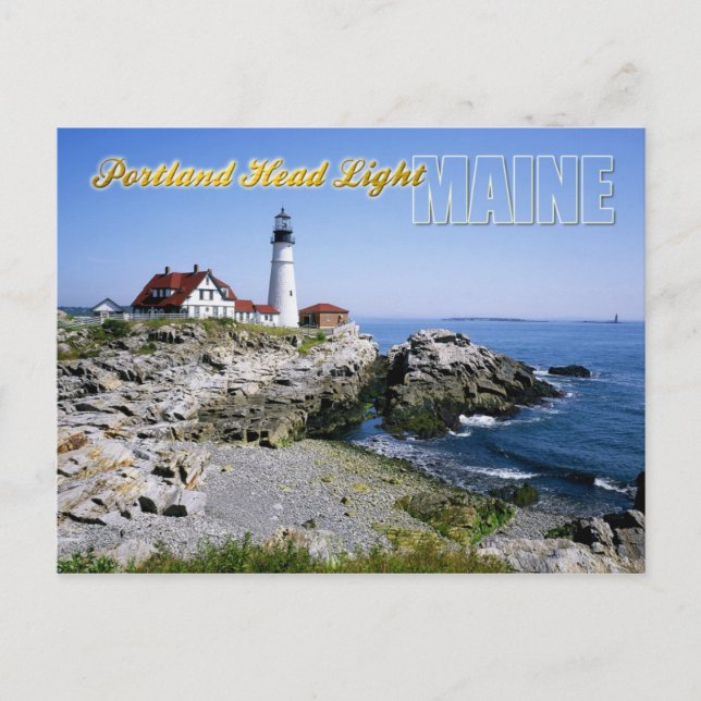 Portland Head Lighthouse, Cape Elizabeth, Maine Postcard (Front)