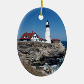 Portland Head Lighthouse Ceramic Tree Decoration