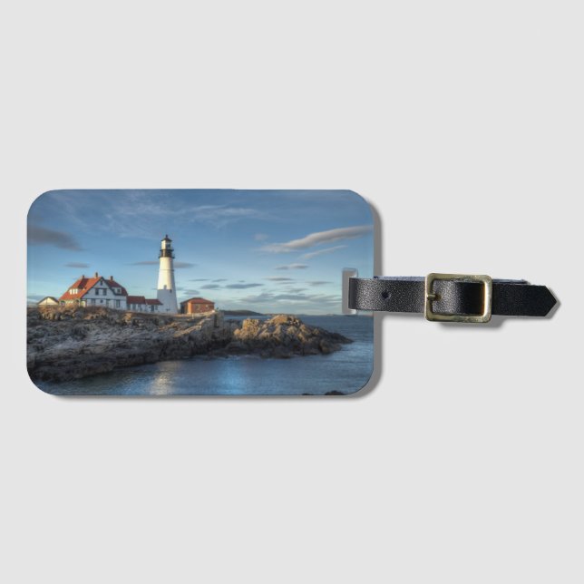 Portland Head Lighthouse Luggage Tag (Front Horizontal)