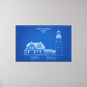 Portland Head Lighthouse - Maine – AD Canvas Print