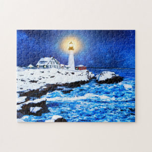 Portland Head Lighthouse - Maine Jigsaw Puzzle