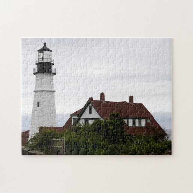 Portland Head Lighthouse Maine Photograph Jigsaw Puzzle (Horizontal)