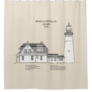 Portland Head Lighthouse - Maine - SBD Shower Curtain