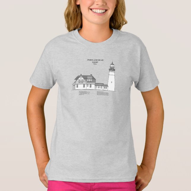 Portland Head Lighthouse - Maine - SBD T-Shirt (Front)