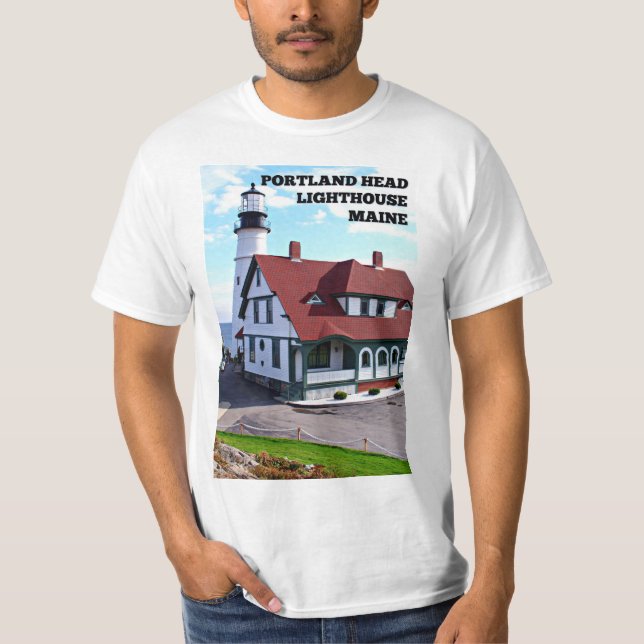 Portland Head Lighthouse, Maine T-Shirt (Front)