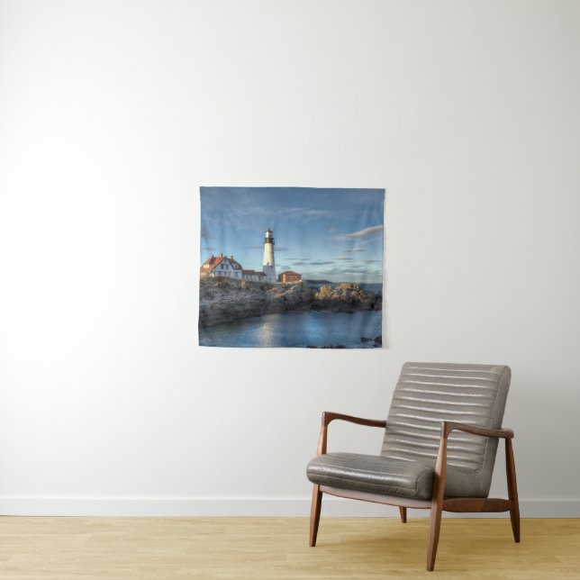Portland Head Lighthouse Tapestry (In Situ (Horizontal))