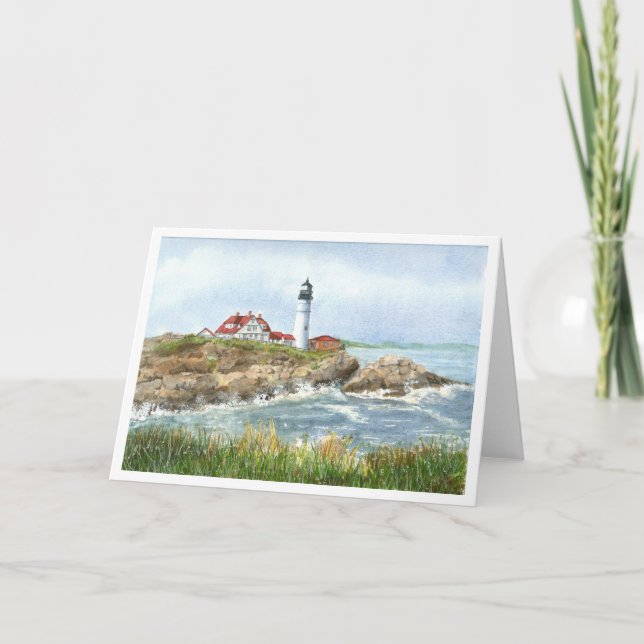 Portland Headlight Lighthouse Notecards (Front)