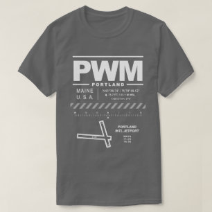 Portland International Jetport PWM T-Shirt