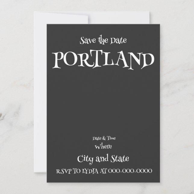 PORTLAND INVITATION (Front)