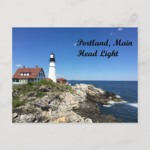 Portland Main Head Light Lighthouse 2017 Postcard