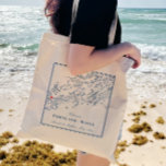 Portland Maine Casco Bay Wedding Welcome Tote Bag<br><div class="desc">These Portland Maine Casco Bay map tote bags are perfect to welcome your out of town guests with welcome bag goodies, or customise them for your wedding party. Move the heart by clicking "Edit Using design tool" under "Personalise". Map includes Cape Elizabeth, Portland, Cumberland, Falmouth, Freeport, the islands including Peaks...</div>
