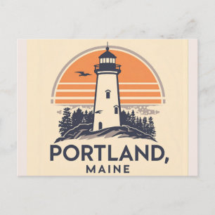 Portland, Maine Lighthouse Postcard