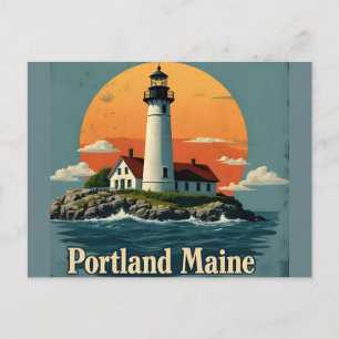 Portland, Maine   Lighthouse Postcard