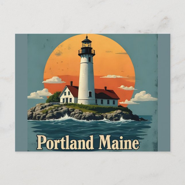 Portland, Maine | Lighthouse Postcard (Front)