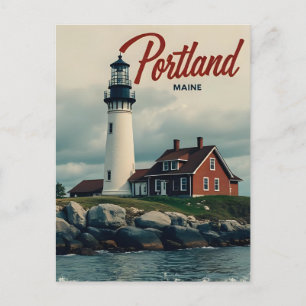 Portland, Maine Lighthouse Postcard
