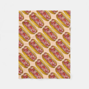 Portland Maine Lobster Roll Sandwich Food Foodie Fleece Blanket