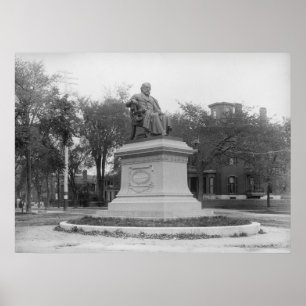 Portland, Maine Longfellow Monument circa 1890 Poster