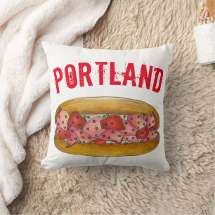 Portland Maine ME Lobster Roll Seafood Sandwich Cushion